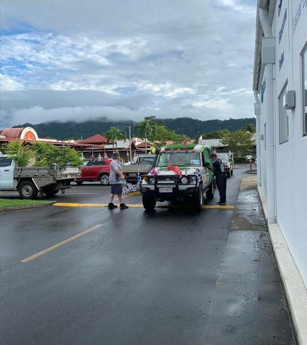 car rally participants in Cairns